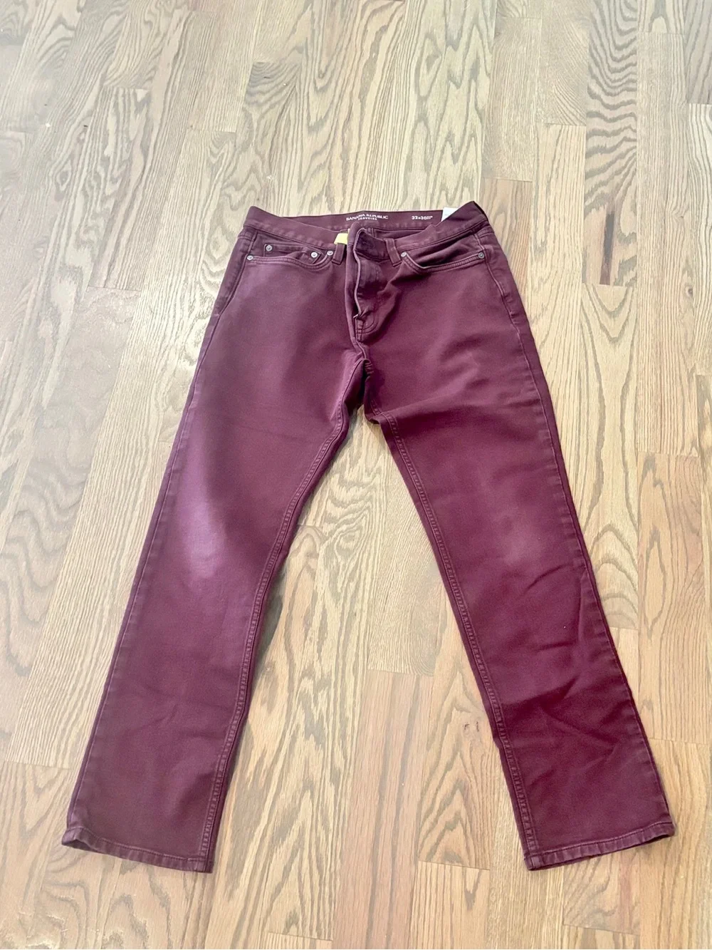 Banana Republic Blackberry Traveler Slim Fit Pants 32x30 Like New